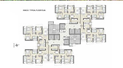 Kalpataru Radiance wing C typical floor plan