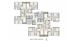 Kalpataru Radiance wing D typical floor plan